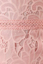 Beckett Lace Midi Dress - Pink